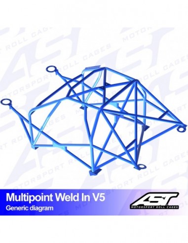 Jaula Audi TT (8N) 3 puertas Hatchback Quattro MULTIPOINT WELD IN V5