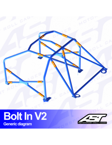 Jaula BMW (E36) 3-Series 3 puertas Compact RWD BOLT IN V2