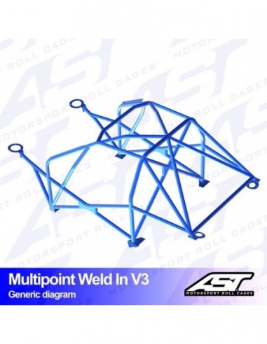 Jaula BMW (E92) 3-Series 2 puertas Coupe RWD MULTIPOINT WELD IN V3