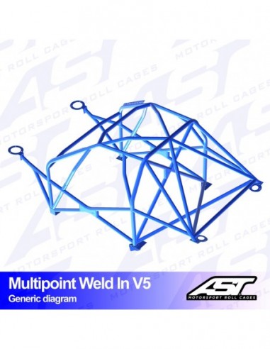 Jaula BMW (F30) 3-Series 4 puertas Sedan RWD MULTIPOINT WELD IN V5