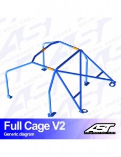 Jaula Ford Escort (Mk2) 2 puertas Coupe FULL CAGE V2