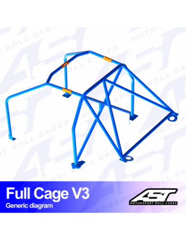 Jaula Mazda RX-8 (SE3P) 5 puertas Coupe FULL CAGE V3