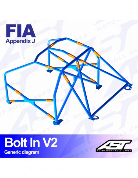 Jaula Volvo 242 2-door Coupe BOLT IN V2