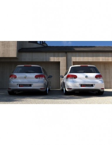 Difusor trasero Volkswagen Golf VI (Con 2 agujero de escape)