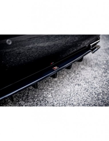Lip trasero central Leuxs LS Mk4 (Facelift)(Con barras verticales)