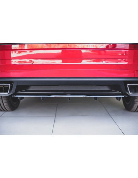 Lip trasero central Skoda Kodiaq RS (Con barras verticales) Lip trasero central Skoda Kodiaq RS (Con barras verticales)