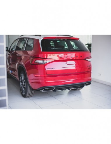 Lip trasero central Skoda Kodiaq RS (Con barras verticales)