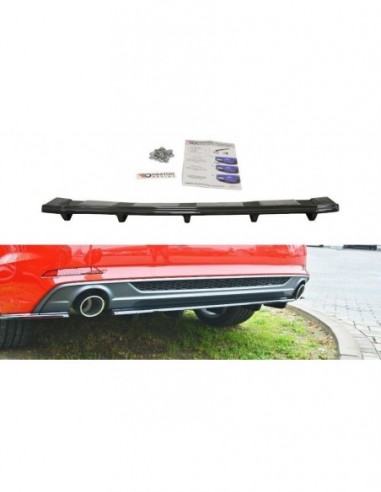 Lip trasero central Audi A5 F5 (S-Line)(con barras verticales)