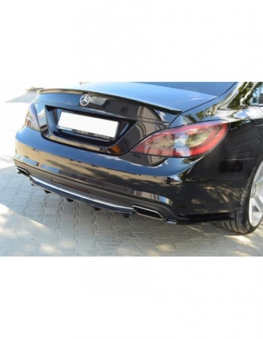 Lip trasero central Mercedes-Benz CLS C218 (AMG Line)(Con barras verticales)