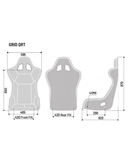 Asiento competición Sparco Grid Q Sky
