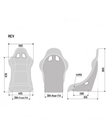 Asiento competición Sparco Rev QRT