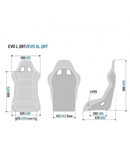 Asiento competición Sparco Evo XL QRT
