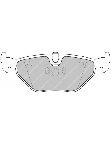 Pastillas Ferodo Racing DS2500 BMW Serie 3 E46 exc. 330i/330d traseras