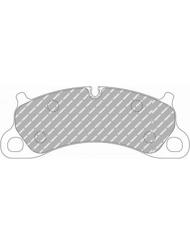 Pastillas Ferodo Racing DS1.11 Porsche 911 991 exc. GT3/Turbo delanteras