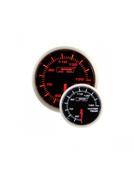 Manómetro Prosport 52mm temperatura agua Blanco/Naranja Manómetro Prosport 52mm temperatura agua Blanco/Naranja