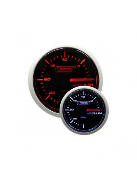 Manómetro Prosport 52mm Admisión electrónica Blanco/Naranja Manómetro Prosport 52mm Admisión electrónica Blanco/Naranja