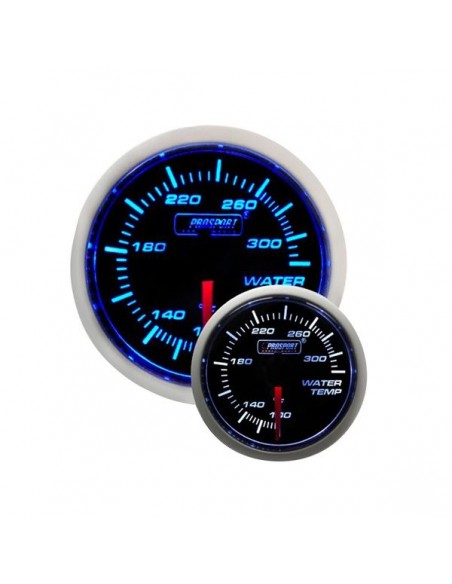 Manómetro Prosport 52mm temperatura agua Blanco/Azul Manómetro Prosport 52mm temperatura agua Blanco/Azul