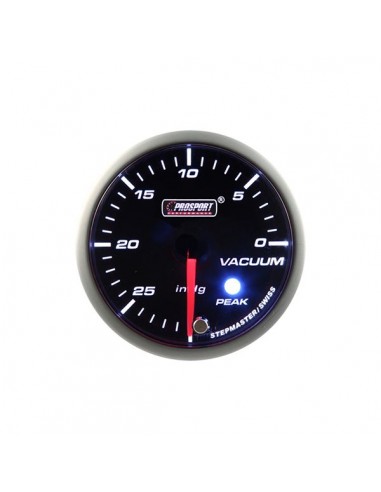 Manómetro Prosport 52mm Admisión mecánica Blanco/Verde