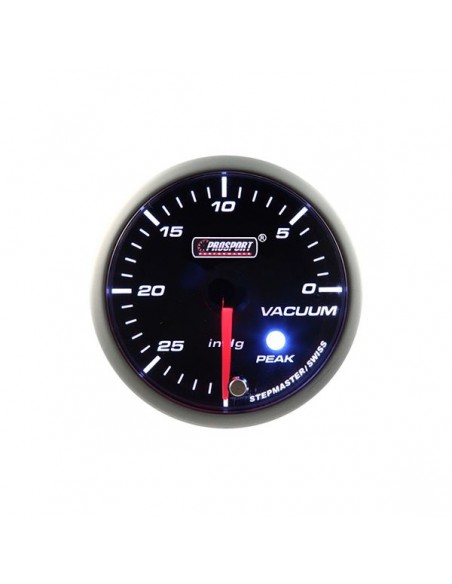 Manómetro Prosport 52mm Admisión mecánica Blanco/Verde Manómetro Prosport 52mm Admisión mecánica Blanco/Verde