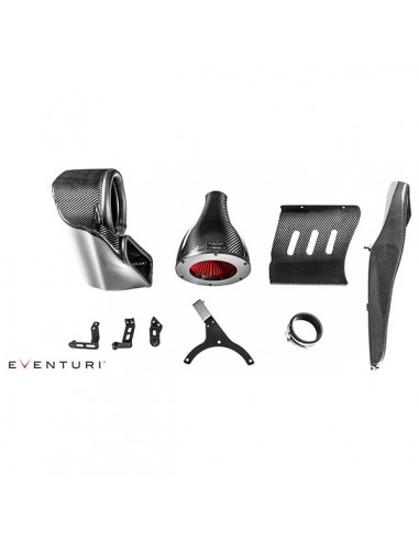 Kit admisión Eventuri Audi B9 RS4 Black Carbon con conducto secundario