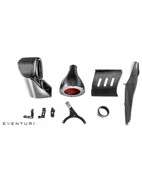 Kit admisión Eventuri Audi B9 RS4 Black Carbon con conducto secundario