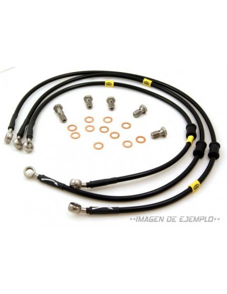 Kit latiguillos metálicos Hel Fiat Stilo Multiwagon 1.6 2003- 210mm Rear Hoses