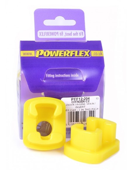 Inserto silentblock soporte motor inf Powerflex Peugeot 208