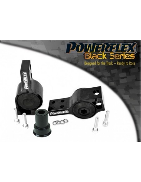 Silentblock trasero trapecio del Powerflex Volkswagen Caddy 04-10 (Anti-lift y Caster offset) Black series