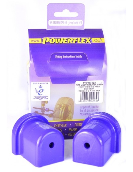 Silentblock interior tras trapecio del Powerflex Fiat Cinquecento/Seicento