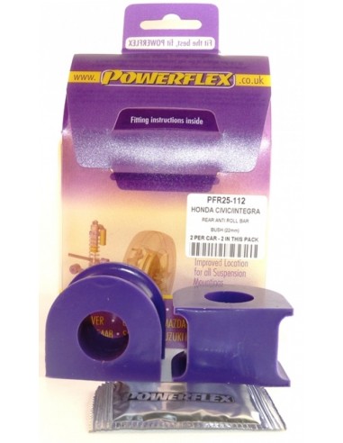 Silentblock estabilizadora tras Powerflex 22mm Honda Civic EG/EJ 92-96