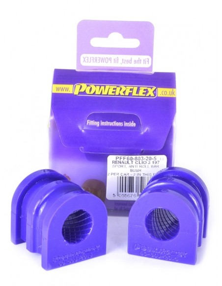Silentblock estabilizadora del Powerflex 20.5mm Renault Clio III 05-12 incl Sport