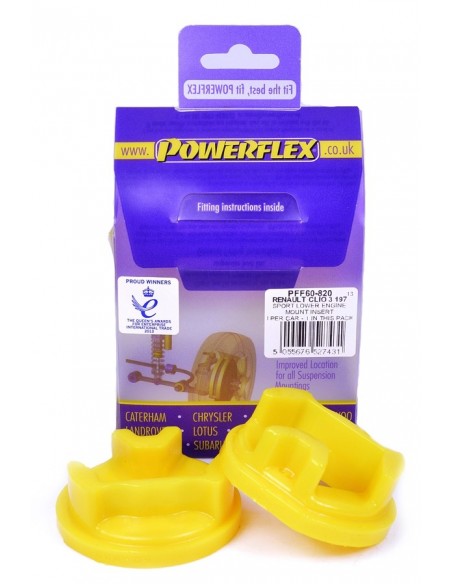 Inserto silentblock soporte motor inf tras Powerflex Renault Clio III Sport