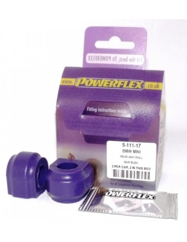Silentblock estabilizadora tras Powerflex 17mm Mini Cooper/One R50/R52/R53