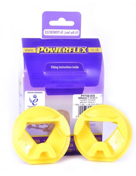 Inserto silentblock soporte motor inf tras Powerflex Renault Kangoo 08-