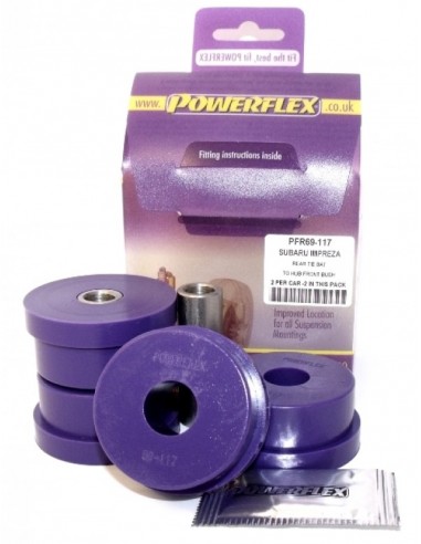 Silentblock delantero tirante tras a mangueta Powerflex Subaru Legacy 89-93