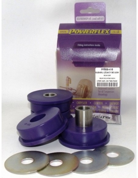 Silentblock trasero diferencial tras Powerflex Subaru Legacy 03-09