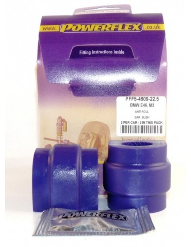 Silentblock estabilizadora tras Powerflex 22.5mm BMW M3 E46