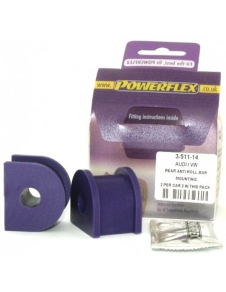 Silentblock estabilizadora tras Powerflex 14mm Volkswagen New Beetle 4WD