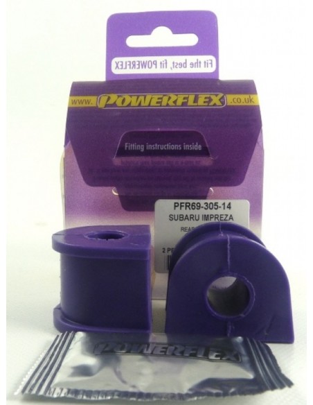 Silentblock estabilizadora tras Powerflex 14mm Subaru Outback 98-03