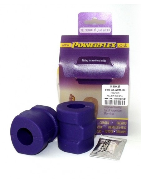 Silentblock estabilizadora del Powerflex 27mm BMW Serie 3 E36 incl. Compact