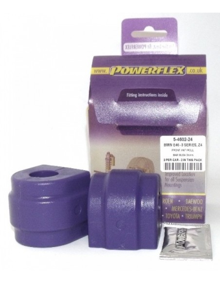 Silentblock estabilizadora del Powerflex 24mm BMW Serie 3 E46 incl. xDrive/Compact