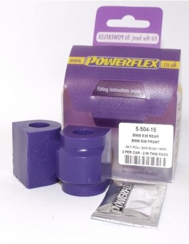 Silentblock estabilizadora tras Powerflex 15mm BMW Serie 7 E32