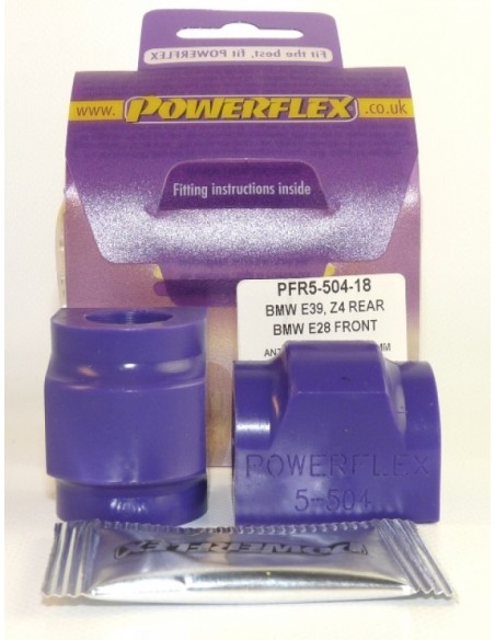Silentblock estabilizadora tras Powerflex 18mm BMW Z3 94-02