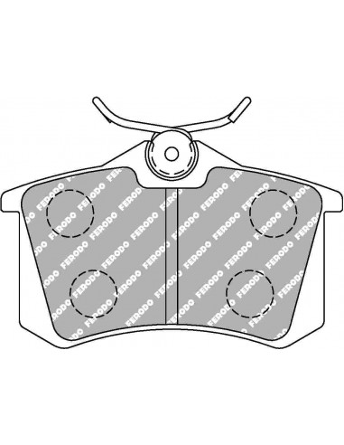 Pastillas Ferodo Racing DS2500 Audi S3 8L traseras