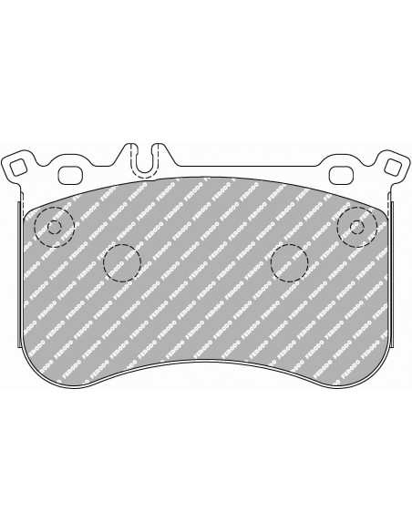 Pastillas Ferodo Racing DS2500 Mercedes-Benz CLA 45AMG C117 delanteras
