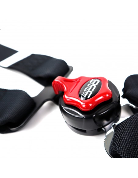 Arnés competición OCC 6 puntos FIA Negro