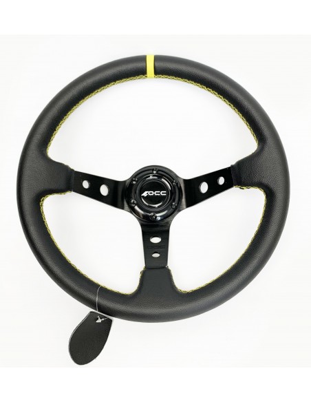 Volante OCC Track Piel brazos negros