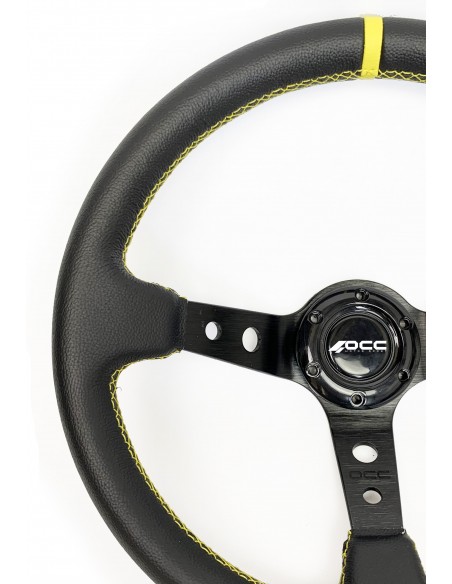 Volante OCC Track Piel brazos negros