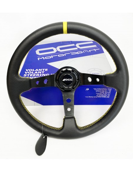 Volante OCC Track Piel brazos negros