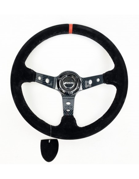 Volante OCC Track Piel vuelta brazos carbono